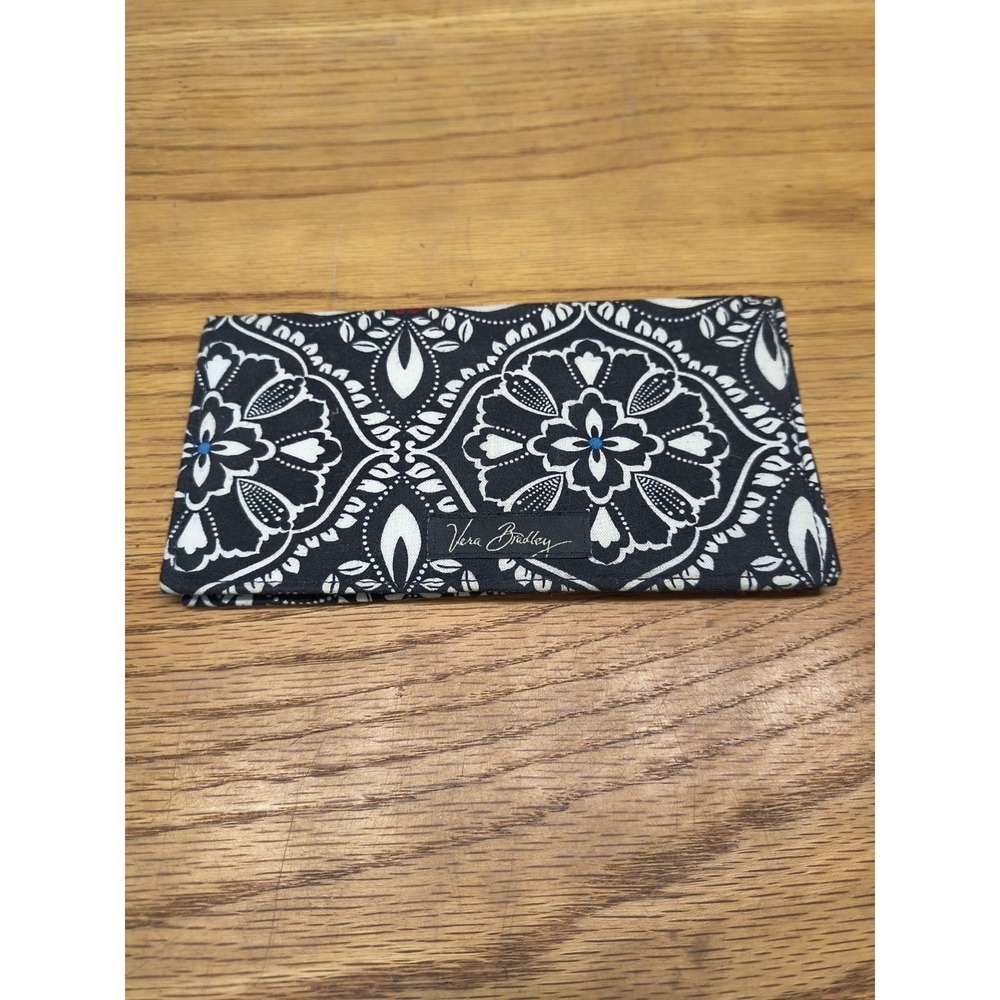 Vera Bradley Check Book Cover Midnight Paisley